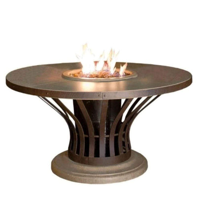 American Fyre Designs 54" Fiesta Round Dining Gas Firetable