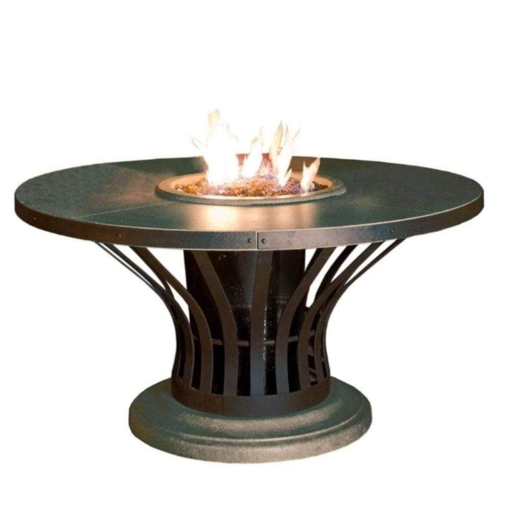 American Fyre Designs 54" Fiesta Round Dining Gas Firetable