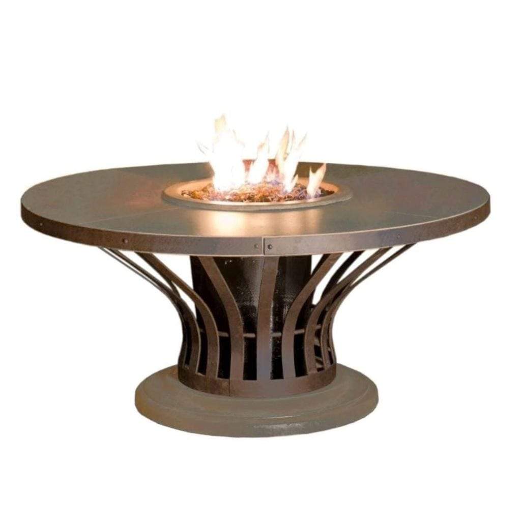 American Fyre Designs 54" Fiesta Round Gas Firetable