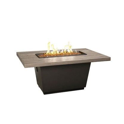 American Fyre Designs 54" Reclaimed Wood Cosmopolitan Rectangle Gas Firetable