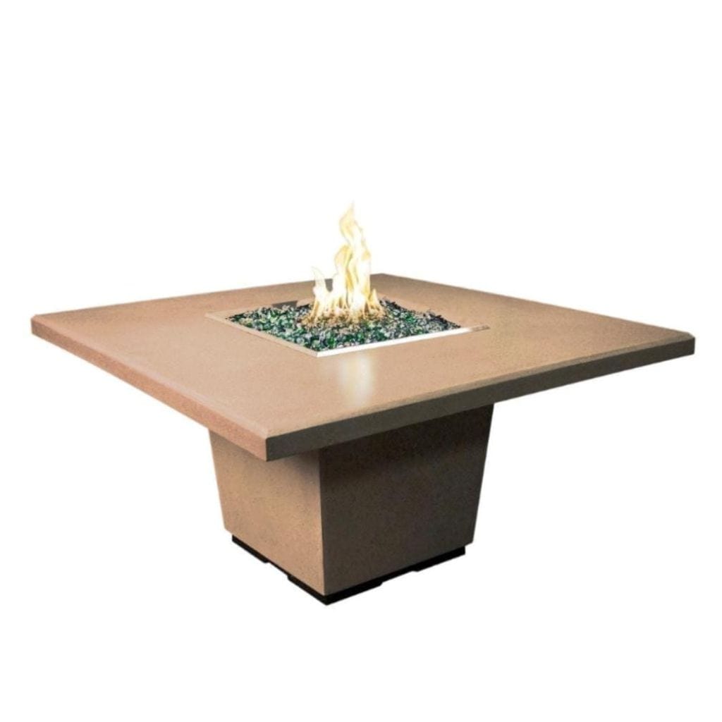 American Fyre Designs 60" Cosmopolitan Square Dining Gas Firetable