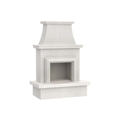 American Fyre Designs 67" Contractor's Model with Moulding Vented Recessed Hearth and Body Gas Fireplace