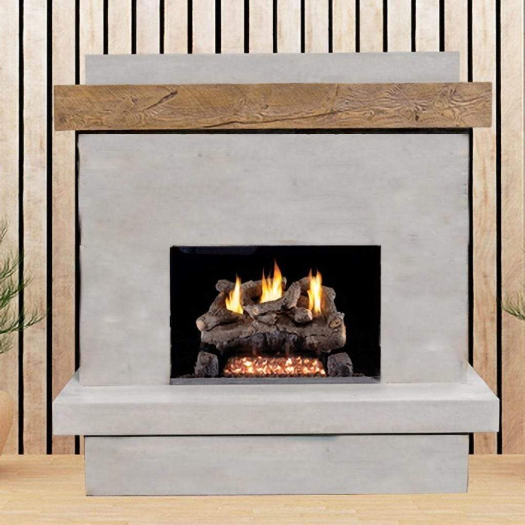 American Fyre Designs 68" Brooklyn Smooth Vented Outdoor Gas Fireplace