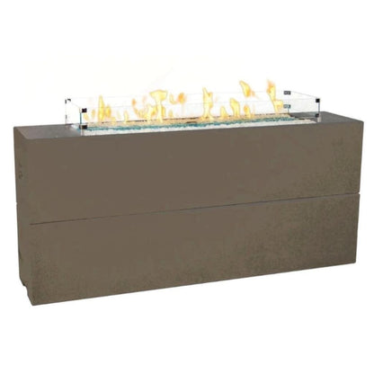 American Fyre Designs 72" Milan Tall Linear Gas Firetable