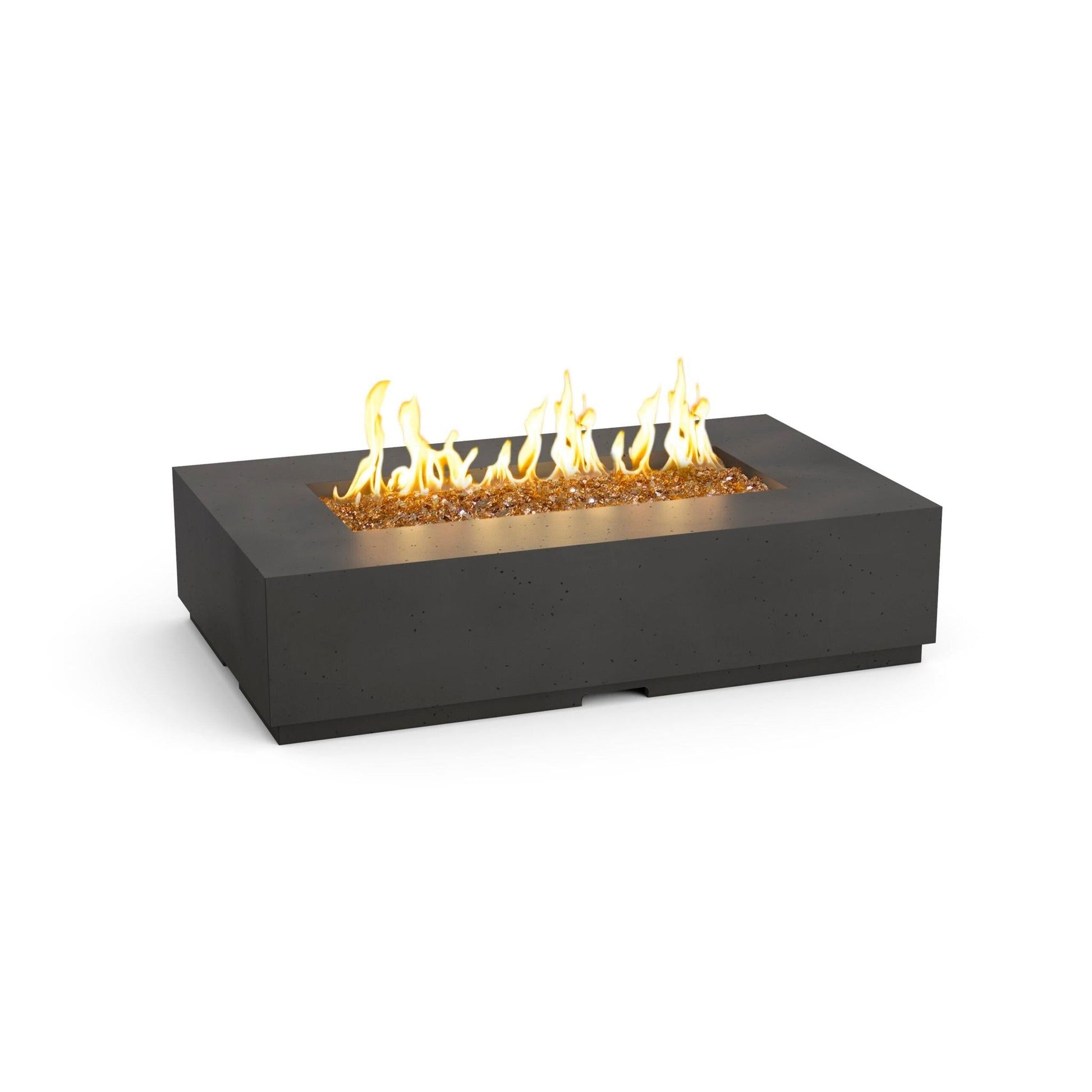 American Fyre Designs Legend 60" Black Lava Liquid Propane Firetable with FyreStarter Bluetooth Control