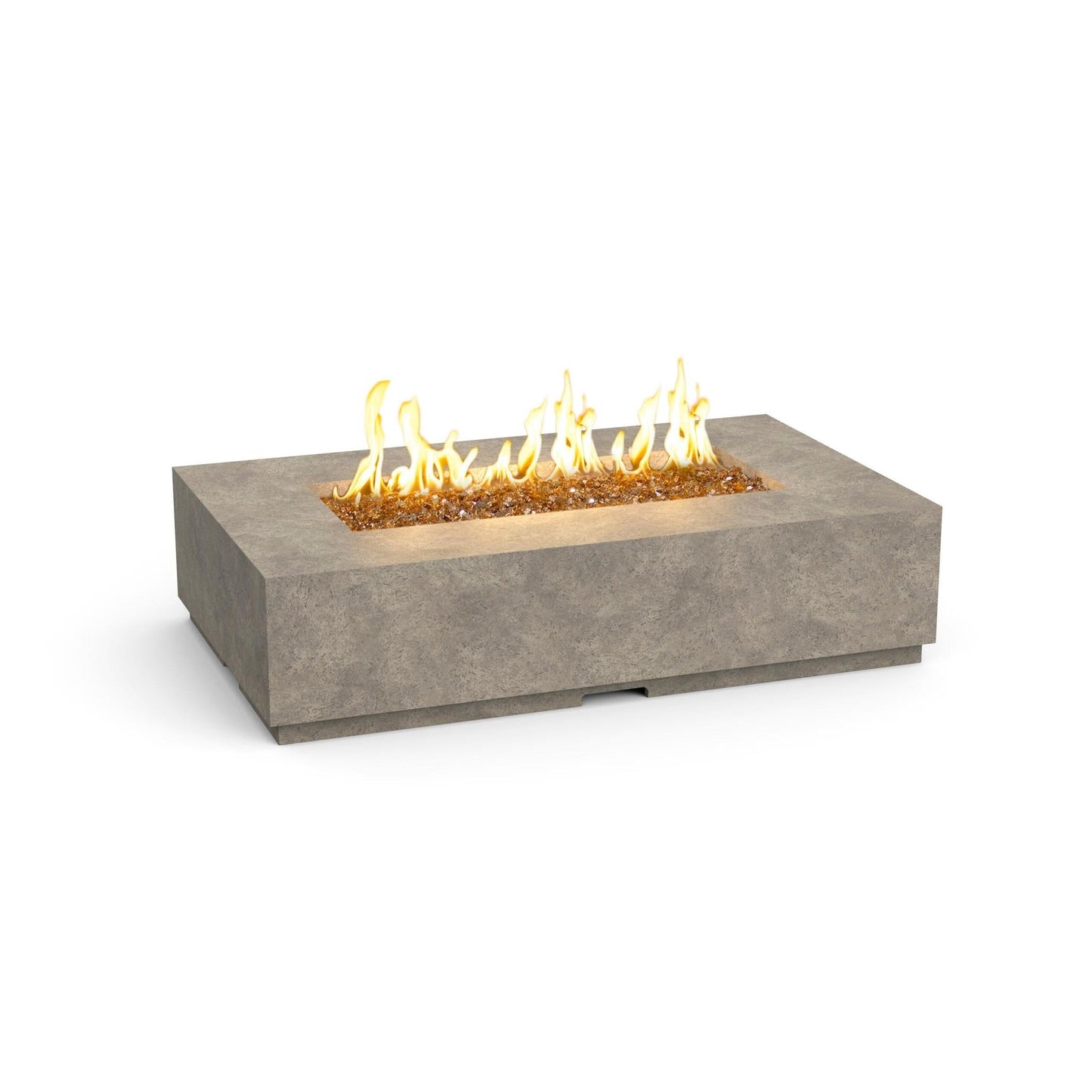 American Fyre Designs Legend 60" Light Basalt Natural Gas Firetable with FyreStarter Bluetooth Control