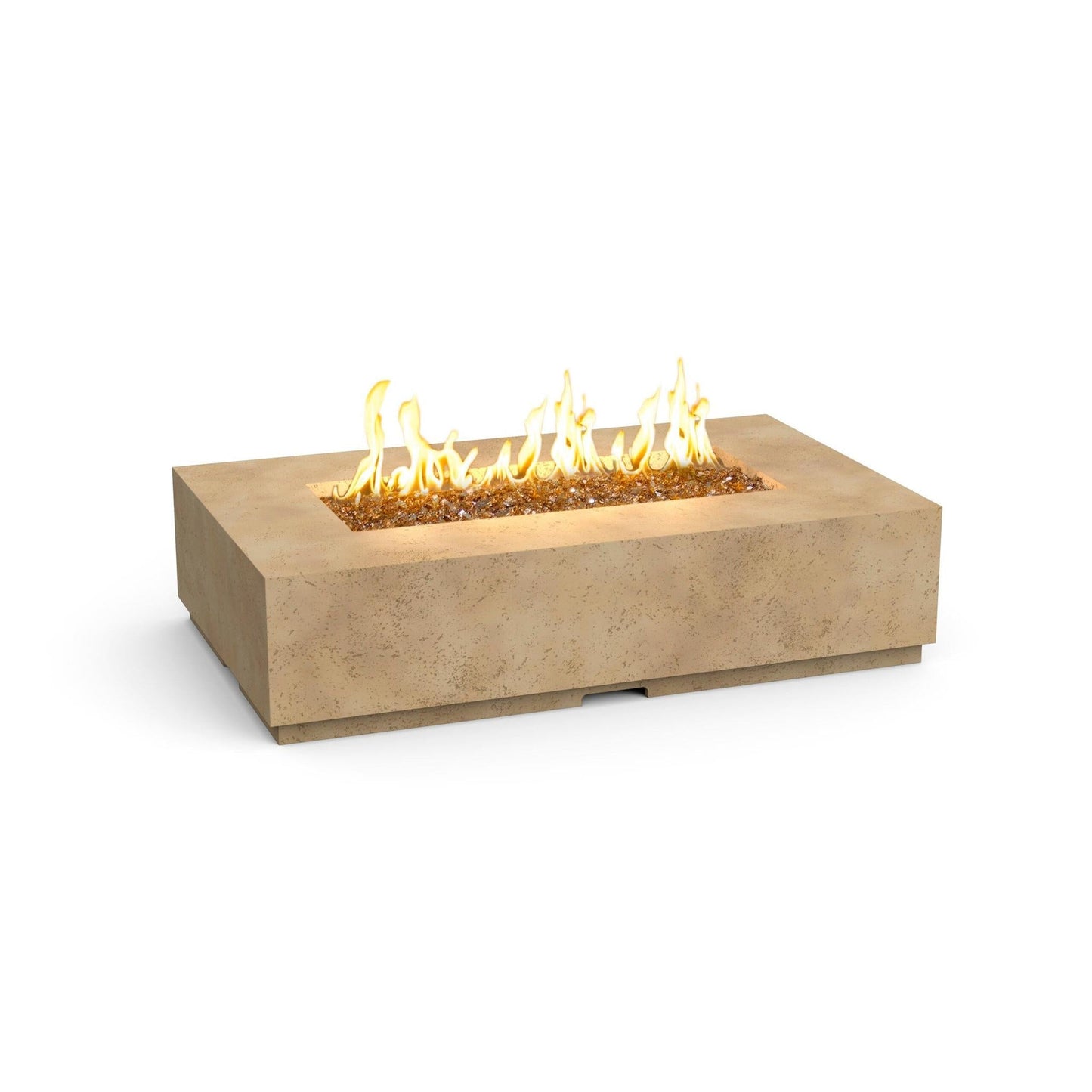 American Fyre Designs Legend 60" Travertine Liquid Propane Firetable with FyreStarter Bluetooth Control