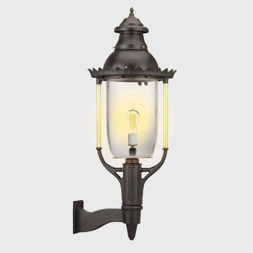 American Gas Lamp Works 17" 3600W Boulevard Aluminum Wall Mount Estate Gas Light Head