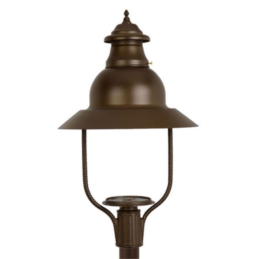 American Gas Lamp Works 21" 4300H Apollo Aluminum Post Mount Estate Gas Light Head