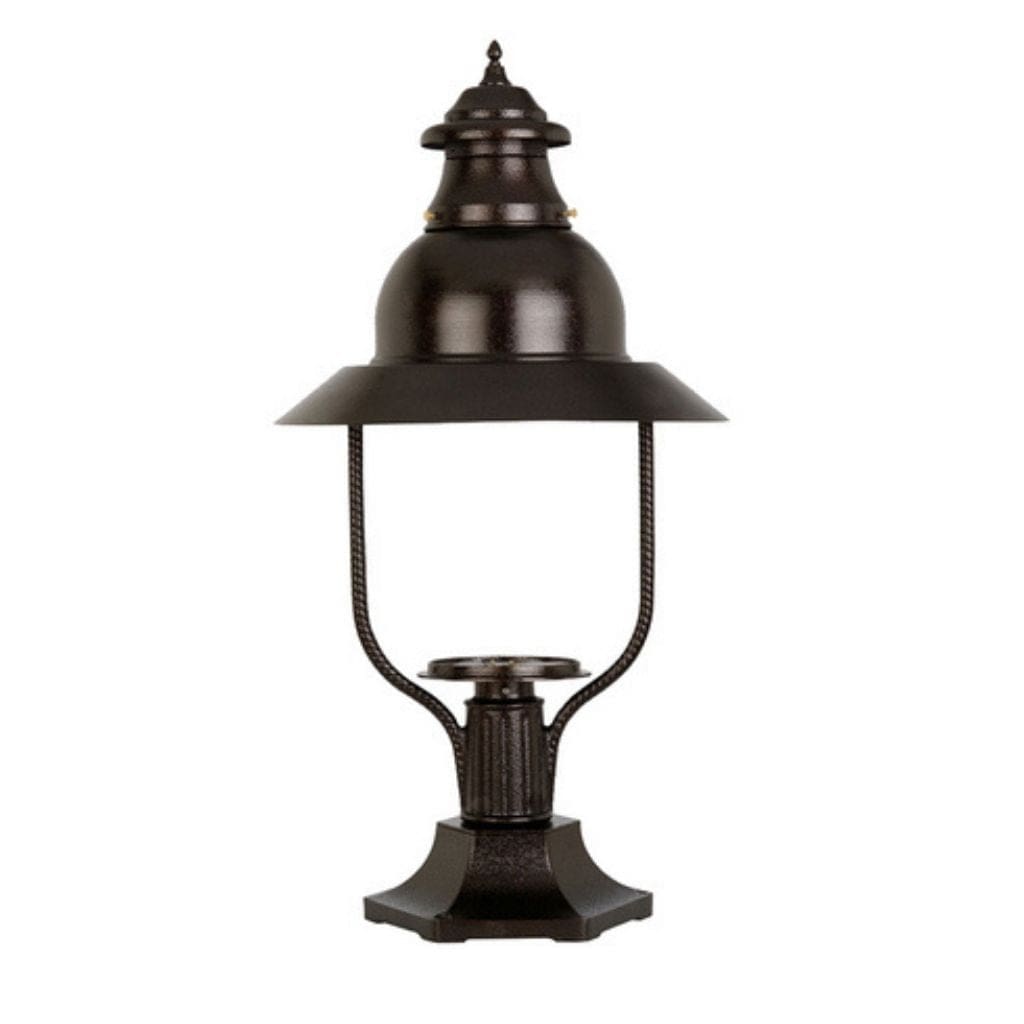 American Gas Lamp Works 21" 4300R Apollo Aluminum Pier Mount Estate Gas Light Head