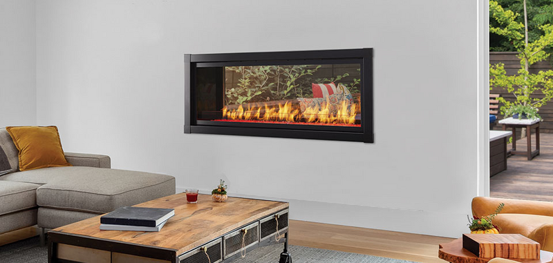 Monessen Artisan 48" Vent Free See-Through Natural Gas Linear Fireplace With IPI Plus Ignition