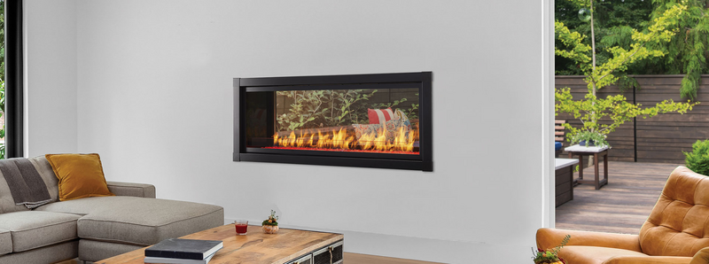 Monessen Artisan 48" Vent Free See-Through Natural Gas Linear Fireplace With IPI Plus Ignition