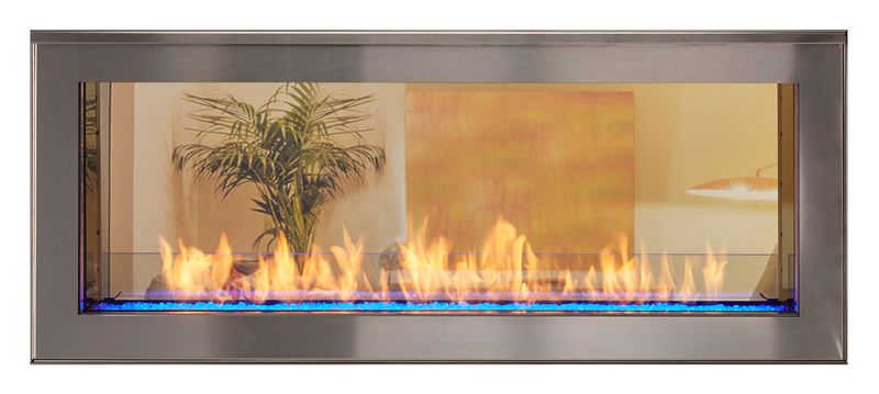 Monessen Artisan 48" Vent Free See-Through Natural Gas Linear Fireplace With IPI Plus Ignition