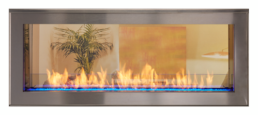 Monessen Artisan 48" Vent Free See-Through Liquid Propane Gas Linear Fireplace With IPI Plus Ignition