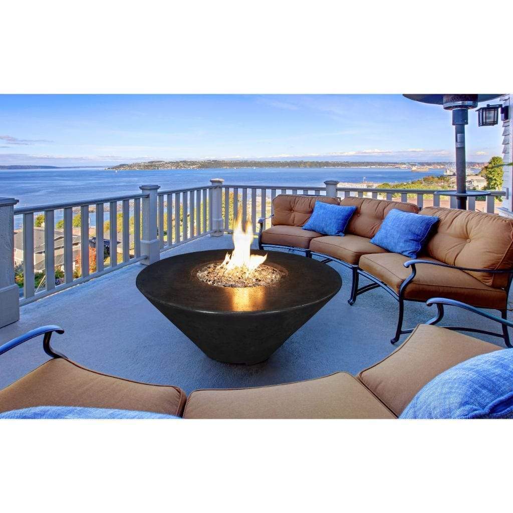 Athena 48" Olympus Round Concrete Gas Fire Pit Table