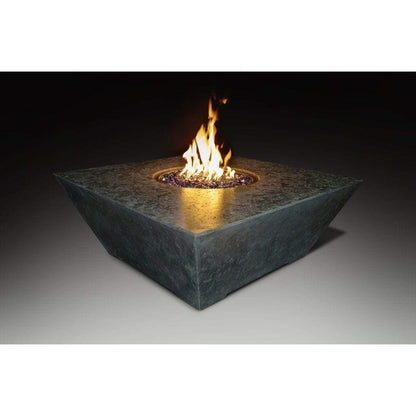 Athena 48" Olympus Square Concrete Gas Fire Pit Table