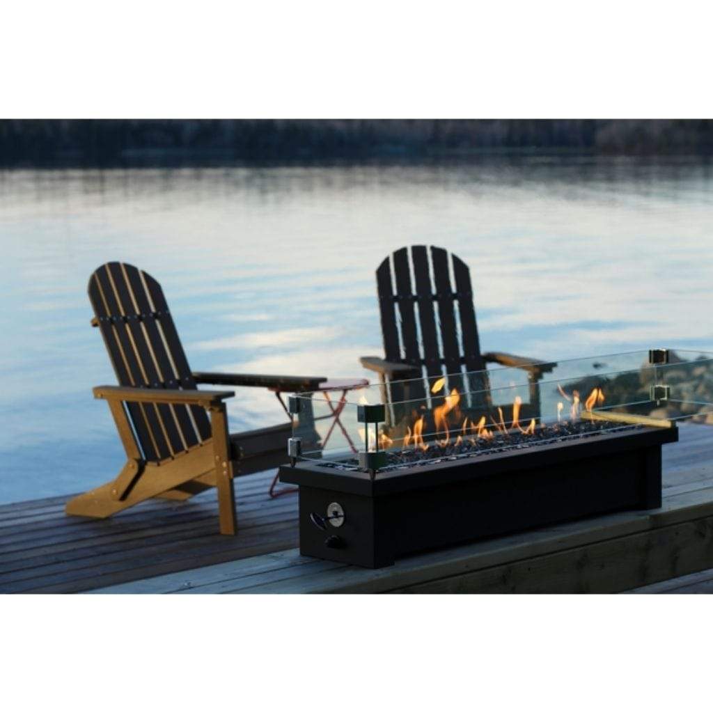 Barbara Jean Collection by Kingsman 36" OFS36 Outdoor Linear Gas Firestand with Manual Controls