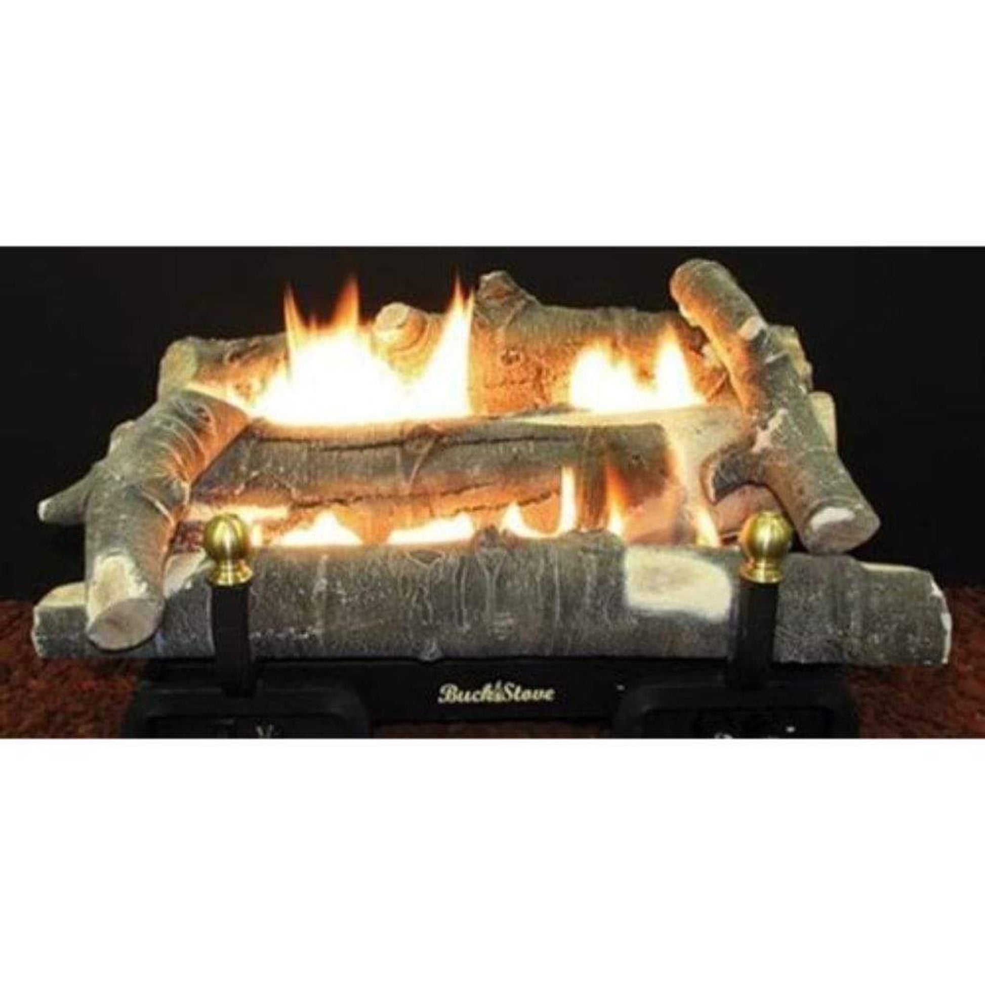 Buck Stove Colorado Aspen 24" Modulating Valve Vent-Free Thermostatic Natural Gas Log Set