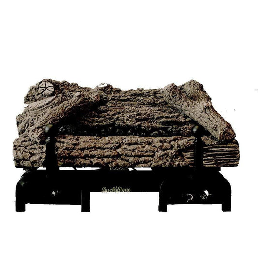 Buck Stove 24" Ceramic Series Vent-Free Remote Ready Natural Gas Log Set