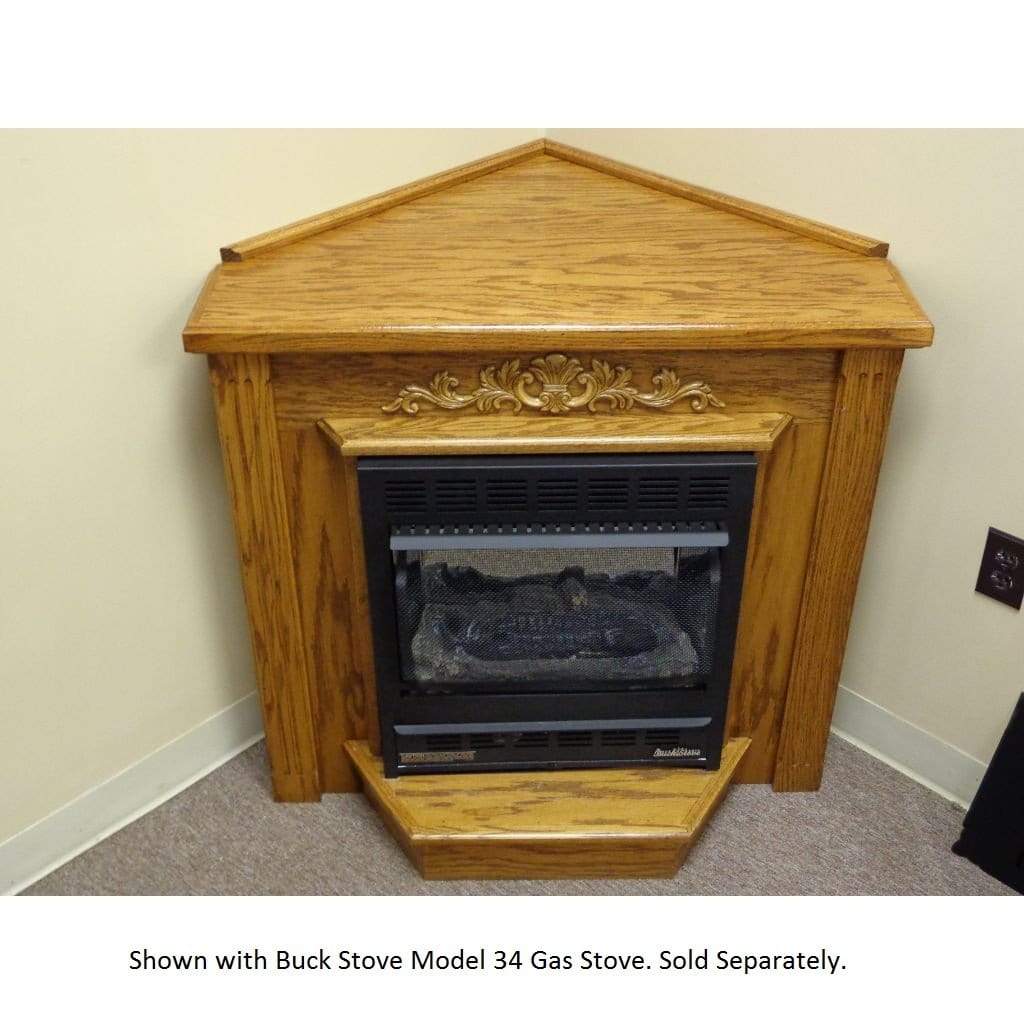 Buck Stove Classic Corner Mantel Accessory for Model 34, Model 329, Model 384 Gas Stove