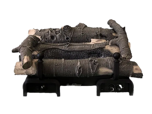 Buck Stove Colorado Aspen 24" Millivolt Valve Vent-Free Natural Gas Log Set With On/Off Remote