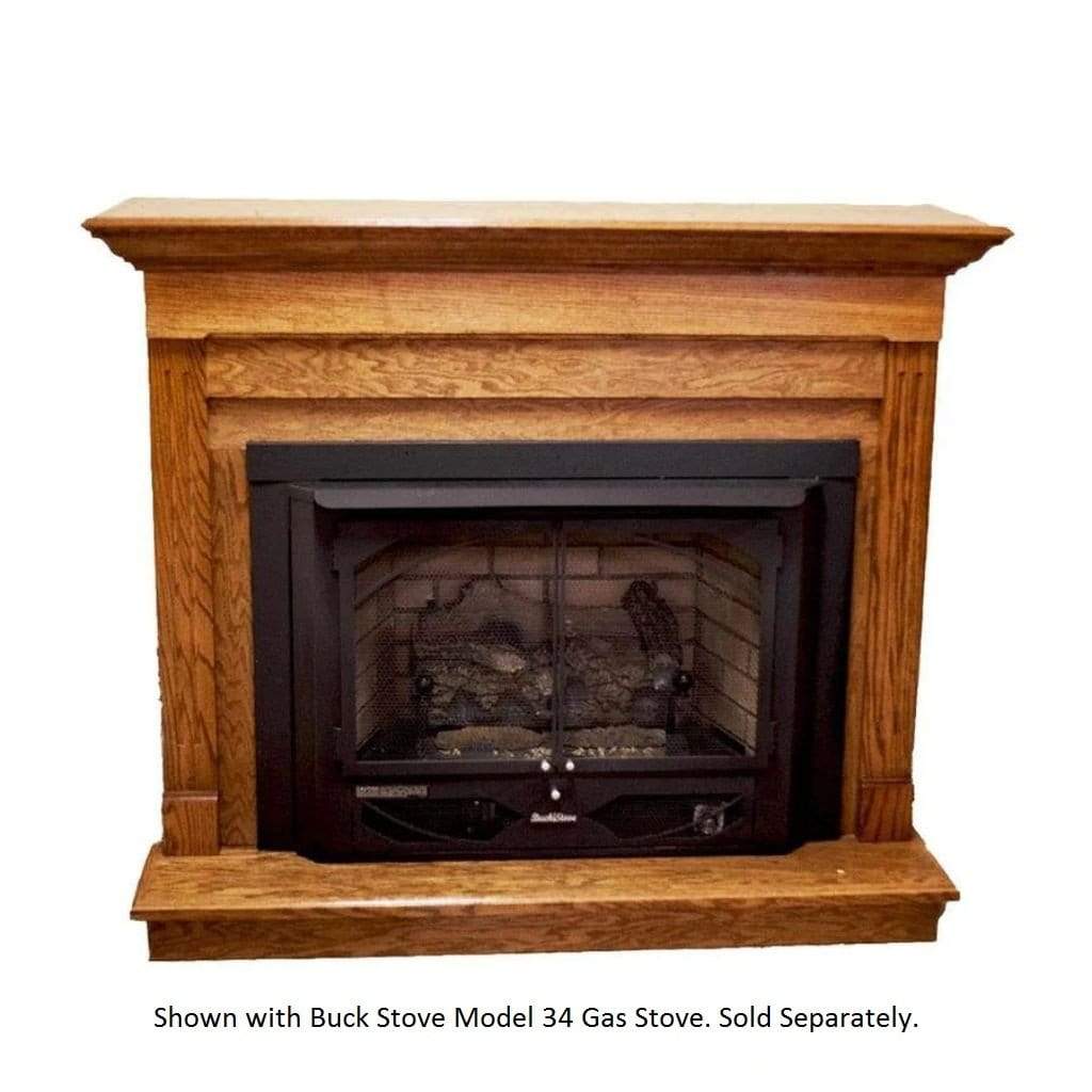 Buck Stove Contemporary Corner Mantel Accessory for Model 34, Model 329, Model 384 Gas Stove