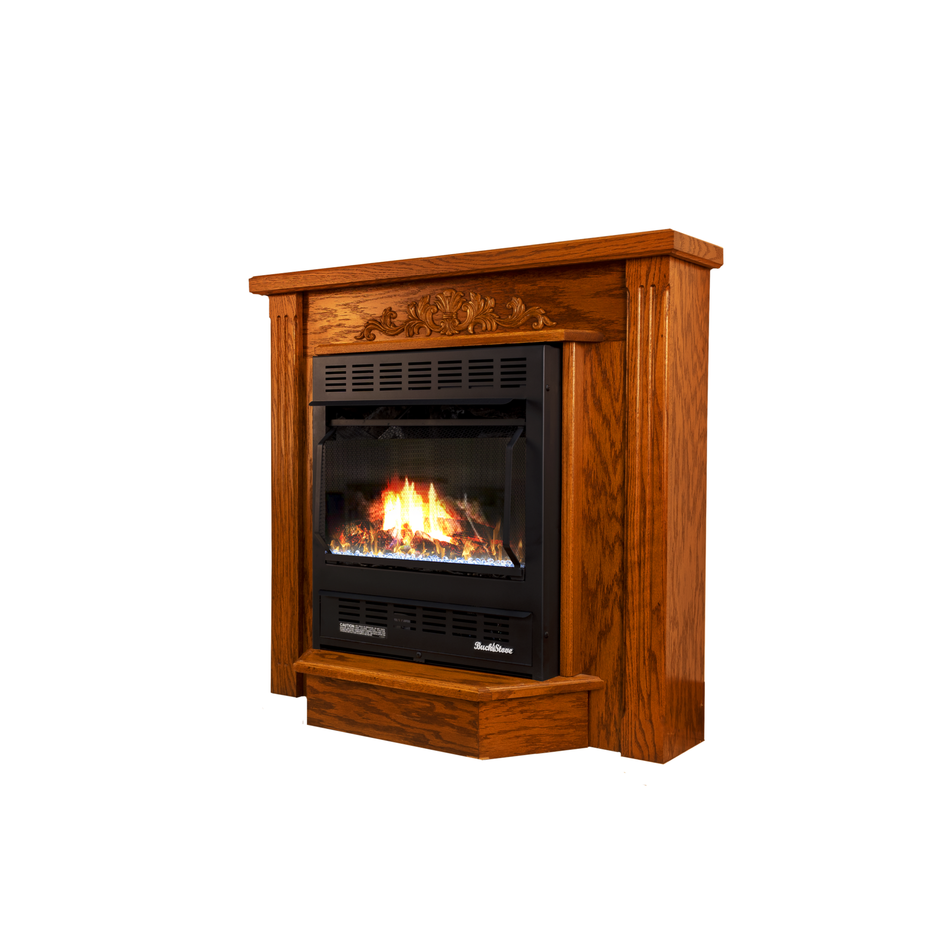 Buck Stove Deluxe Mantel Accessory Unfinished for Model 1127 and 1110 Gas Stove