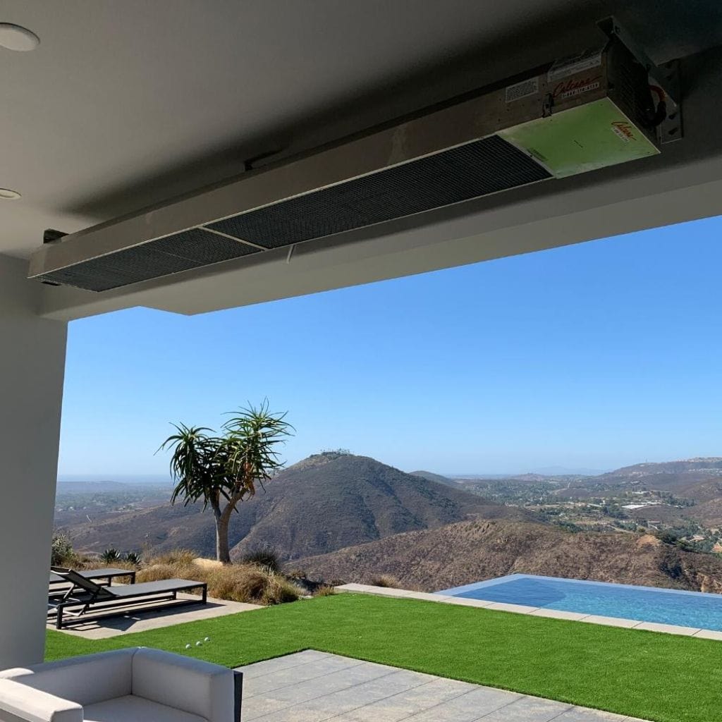 Calcana High Output Series 10' Marine Grade Stainless Steel Propane Gas Patio Heater