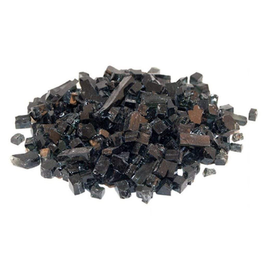 Crushed Black Non-Reflective Fire Glass Media