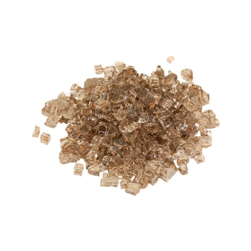 Crushed Bronze Non-Reflective Fire Glass Media
