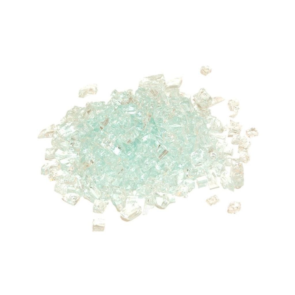 Crushed Clear Non-Reflective Fire Glass Media