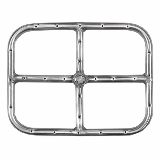 Dagan Industries 15" x 18" Stainless Steel Rectangular Fire Ring