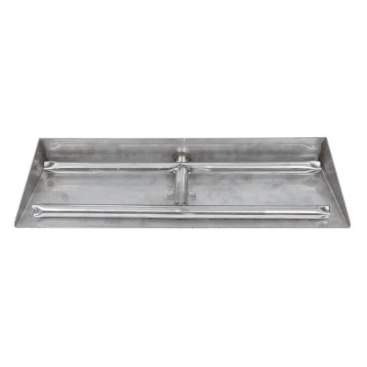 Dagan Industries 22" Stainless Steel Gas Ember Pan With H Style Burner