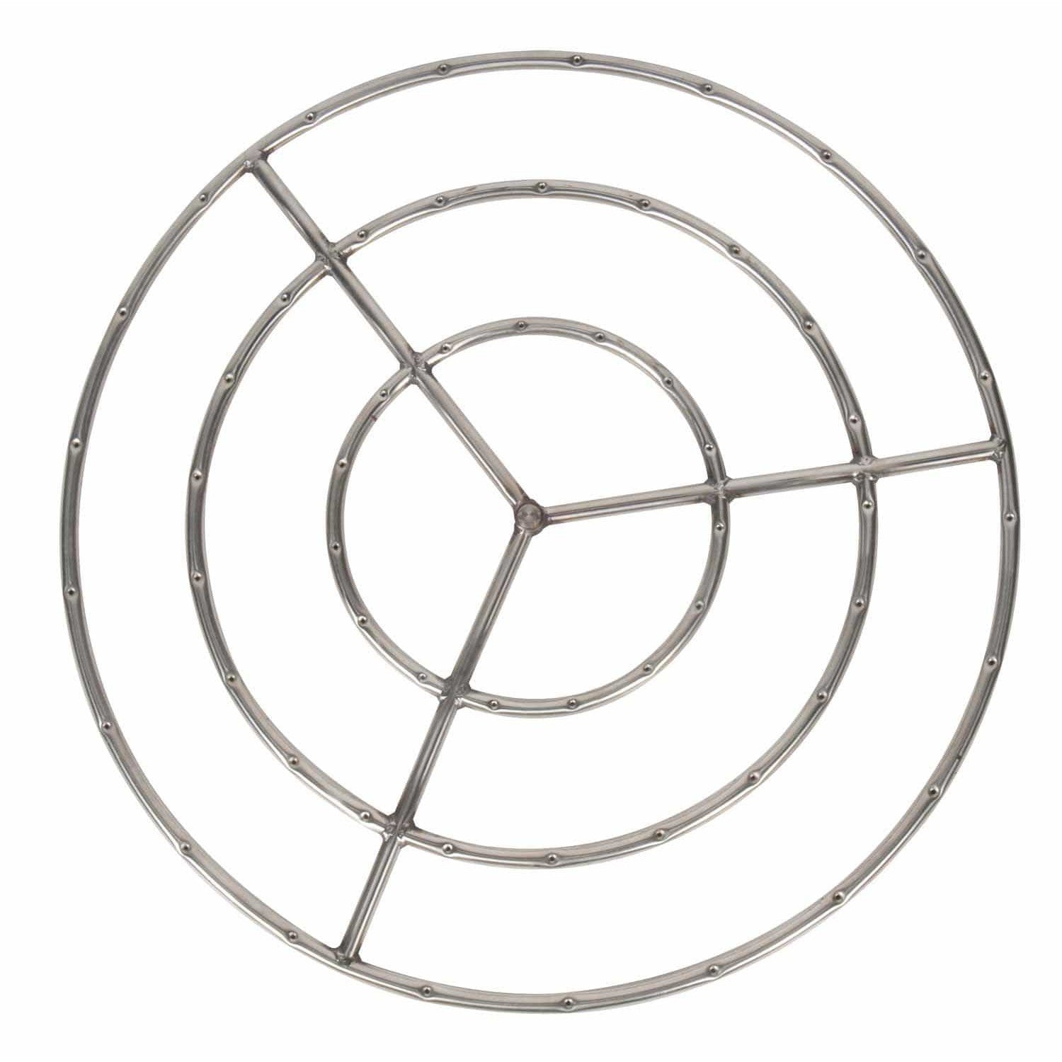 Dagan Industries 36" Stainless Steel Triple Fire Ring