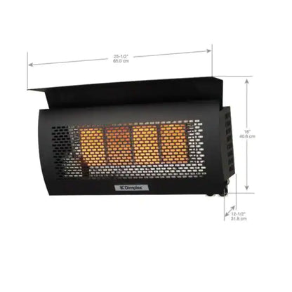 Dimplex DGR Series 25" Outdoor Wall Mounted Natural Gas Infrared Heater