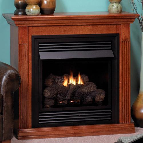 Empire 26" Standard Cabinet Mantel With Base in Unfinished Hardwood Finish