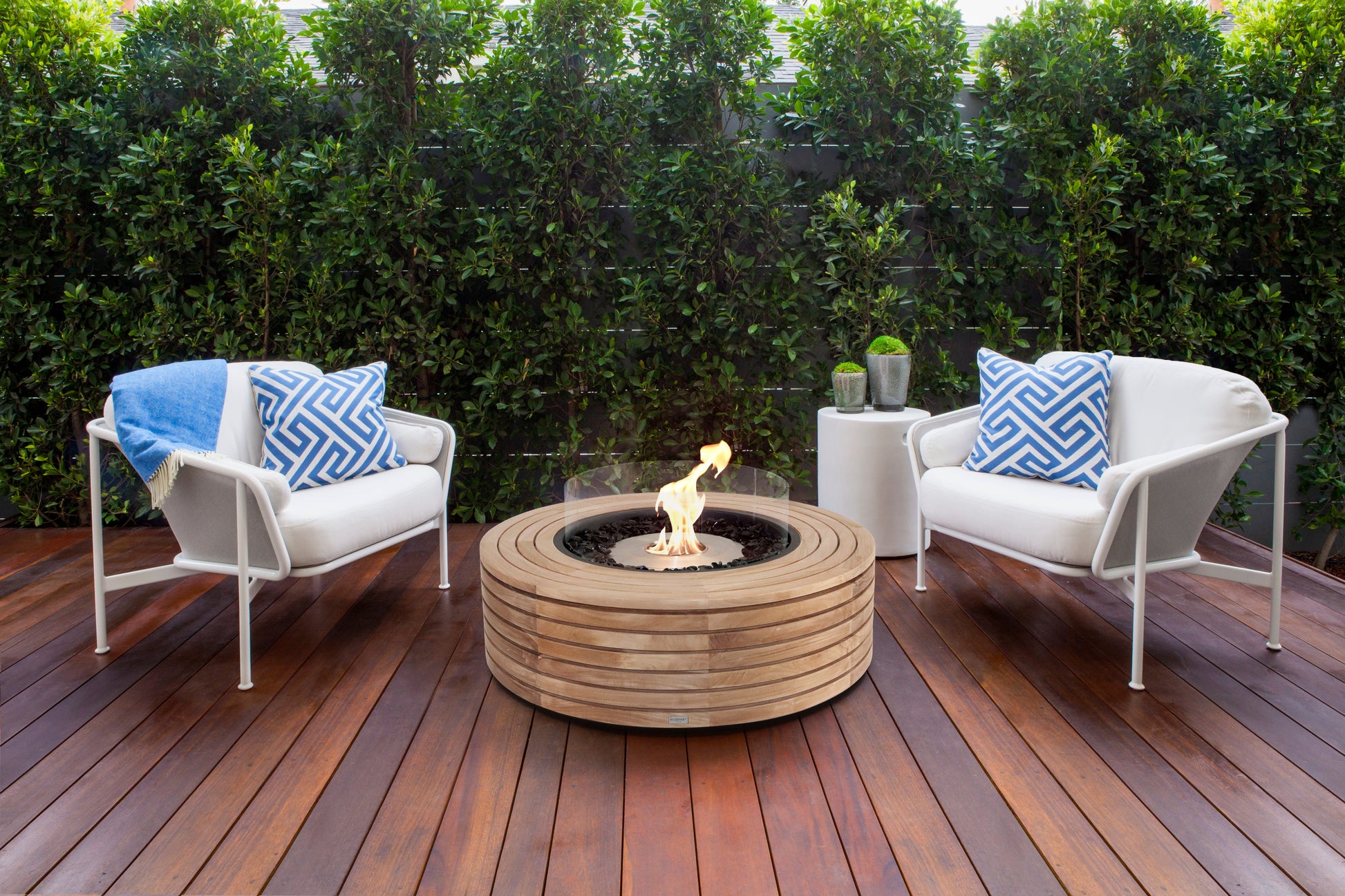 EcoSmart Fire 39" Ark 40 Fire Pit Table with Gas LP/NG Burner by Mad Design Group