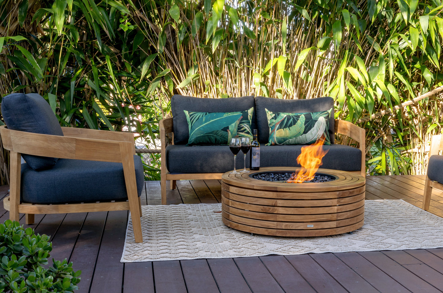 EcoSmart Fire 39" Ark 40 Fire Pit Table with Gas LP/NG Burner by Mad Design Group