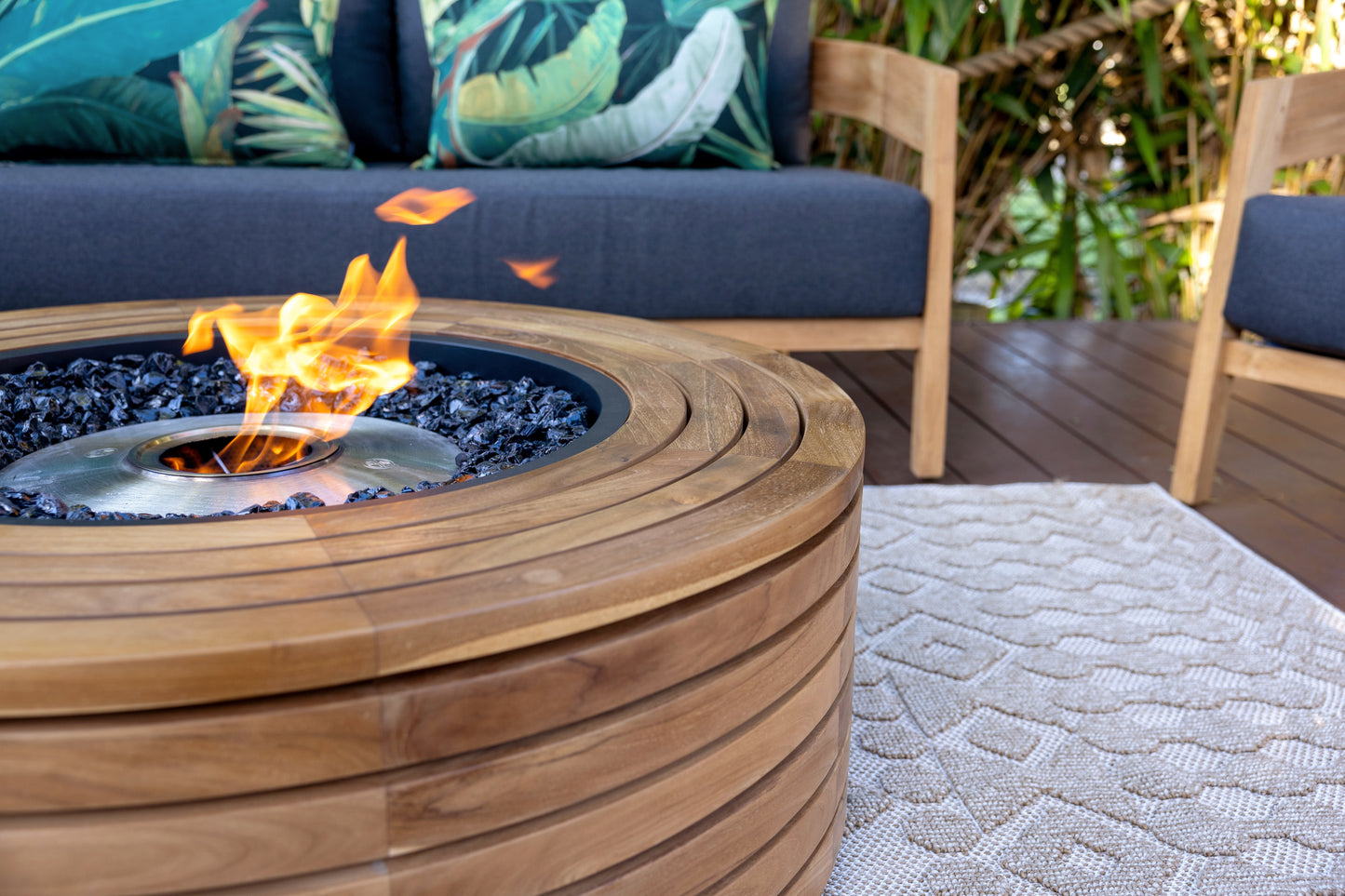 EcoSmart Fire 39" Ark 40 Fire Pit Table with Gas LP/NG Burner by Mad Design Group