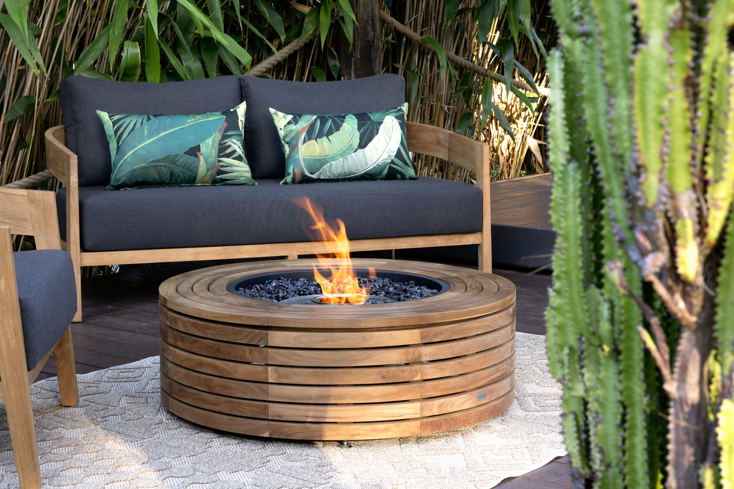 EcoSmart Fire 39" Ark 40 Fire Pit Table with Gas LP/NG Burner by Mad Design Group
