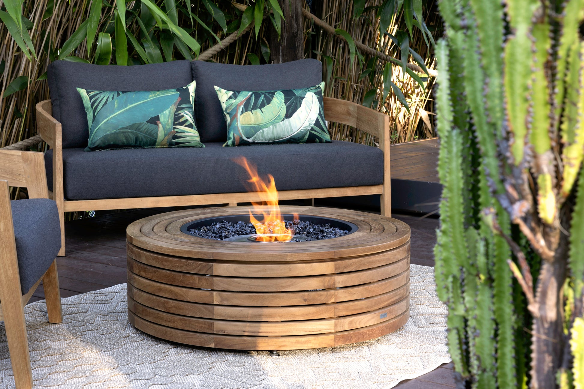 EcoSmart Fire 39" Ark 40 Fire Pit Table with Gas LP/NG Burner by Mad Design Group