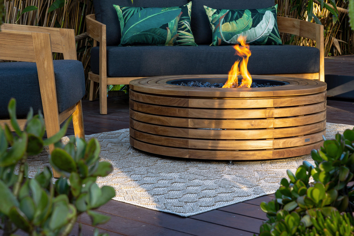 EcoSmart Fire 39" Ark 40 Fire Pit Table with Gas LP/NG Burner by Mad Design Group