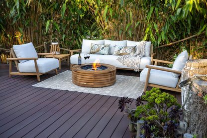 EcoSmart Fire 39" Ark 40 Fire Pit Table with Gas LP/NG Burner by Mad Design Group