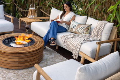 EcoSmart Fire 39" Ark 40 Fire Pit Table with Gas LP/NG Burner by Mad Design Group
