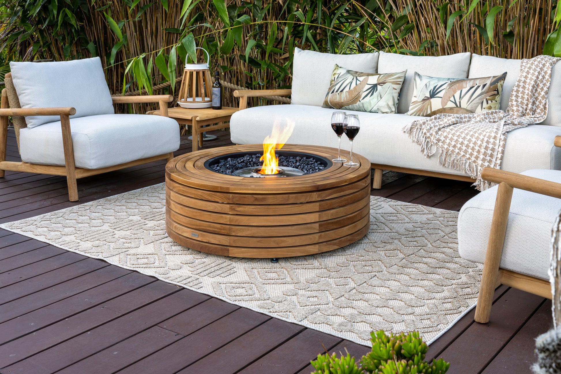 EcoSmart Fire 39" Ark 40 Fire Pit Table with Gas LP/NG Burner by Mad Design Group