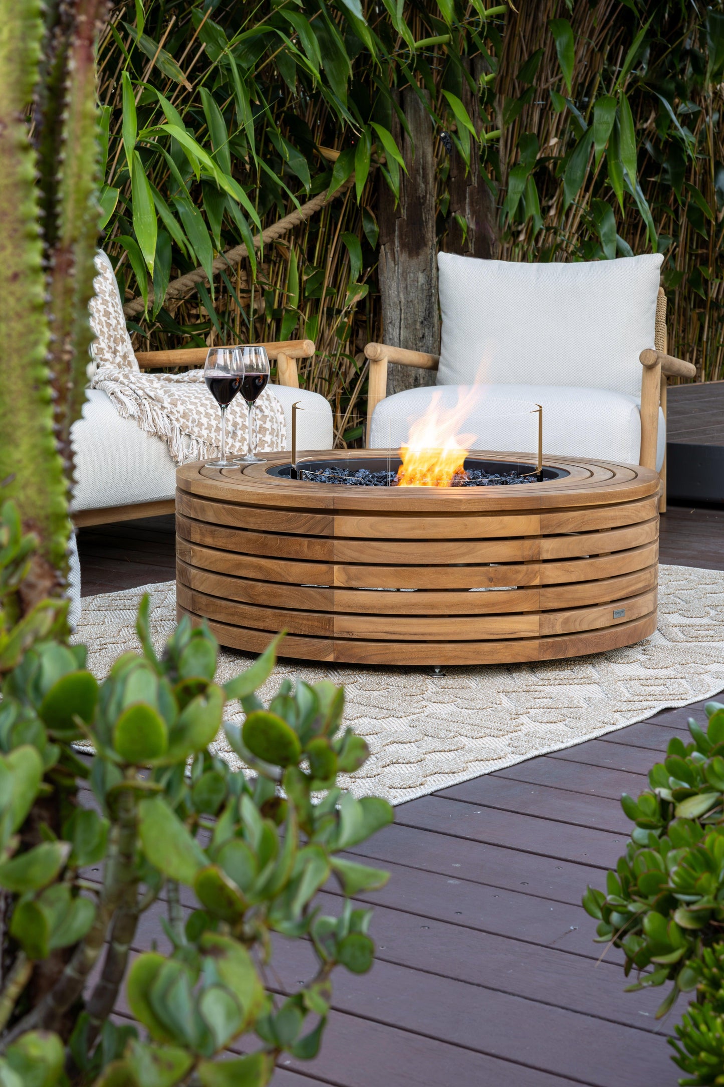 EcoSmart Fire 39" Ark 40 Fire Pit Table with Gas LP/NG Burner by Mad Design Group