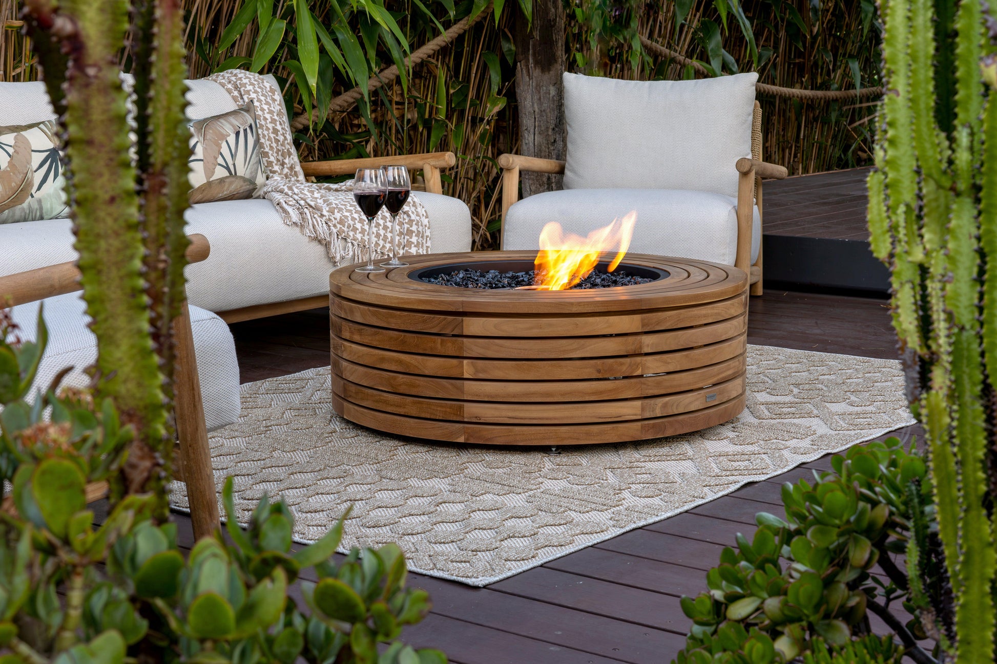 EcoSmart Fire 39" Ark 40 Fire Pit Table with Gas LP/NG Burner by Mad Design Group
