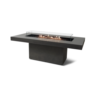EcoSmart Fire 89" Gin 90 Dining Height Fire Pit Table with Gas LP/NG Burner by Mad Design Group