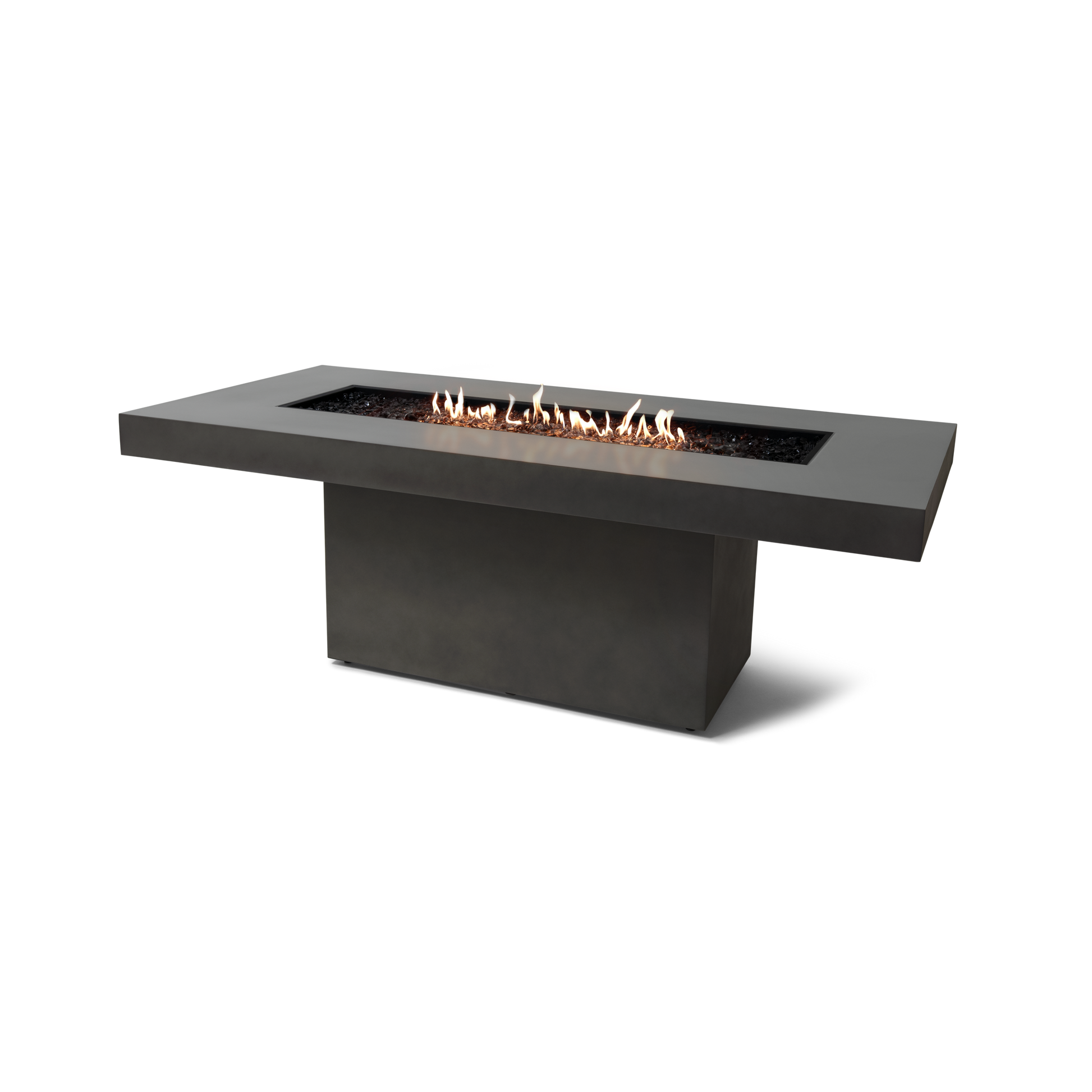 EcoSmart Fire 89" Gin 90 Dining Height Fire Pit Table with Gas LP/NG Burner by Mad Design Group