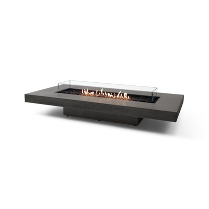 EcoSmart Fire 89" Gin 90 Low Height Fire Pit Table with Gas LP/NG Burner by Mad Design Group